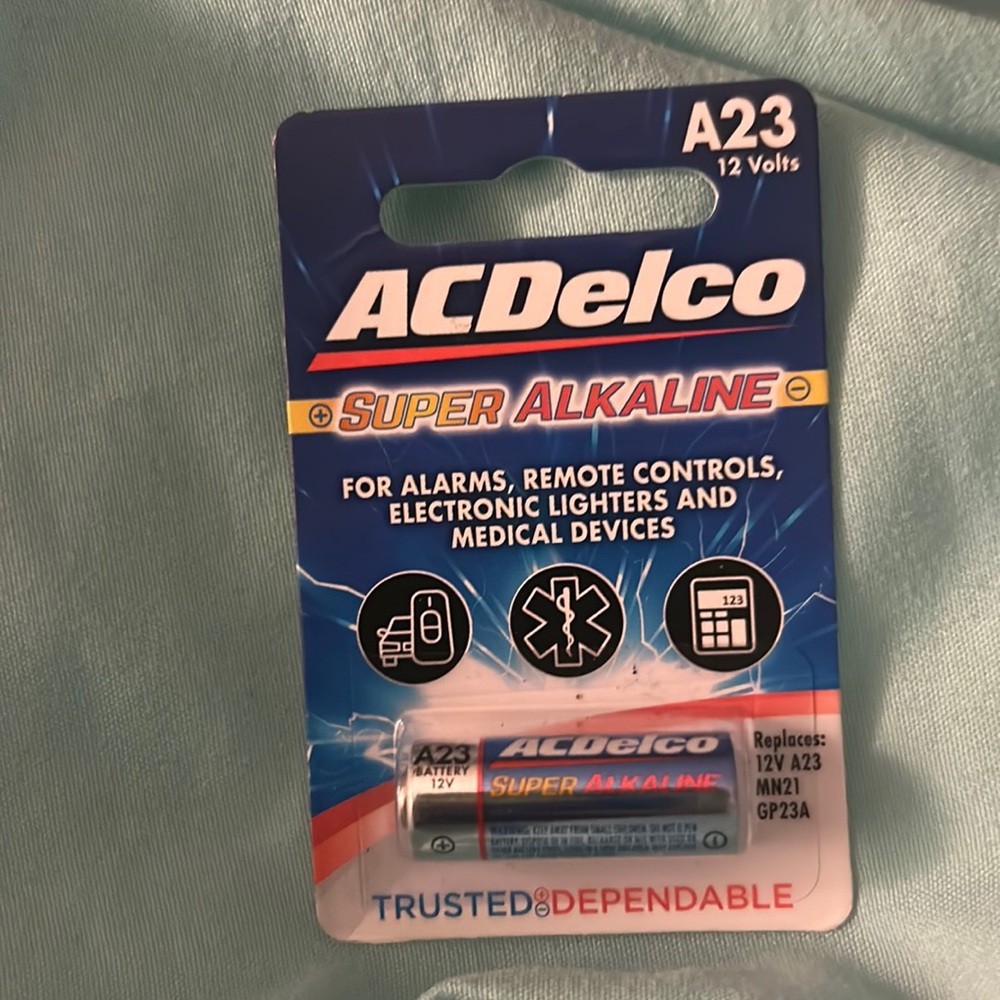 A23 Super Alkaline Battery brand new sealed